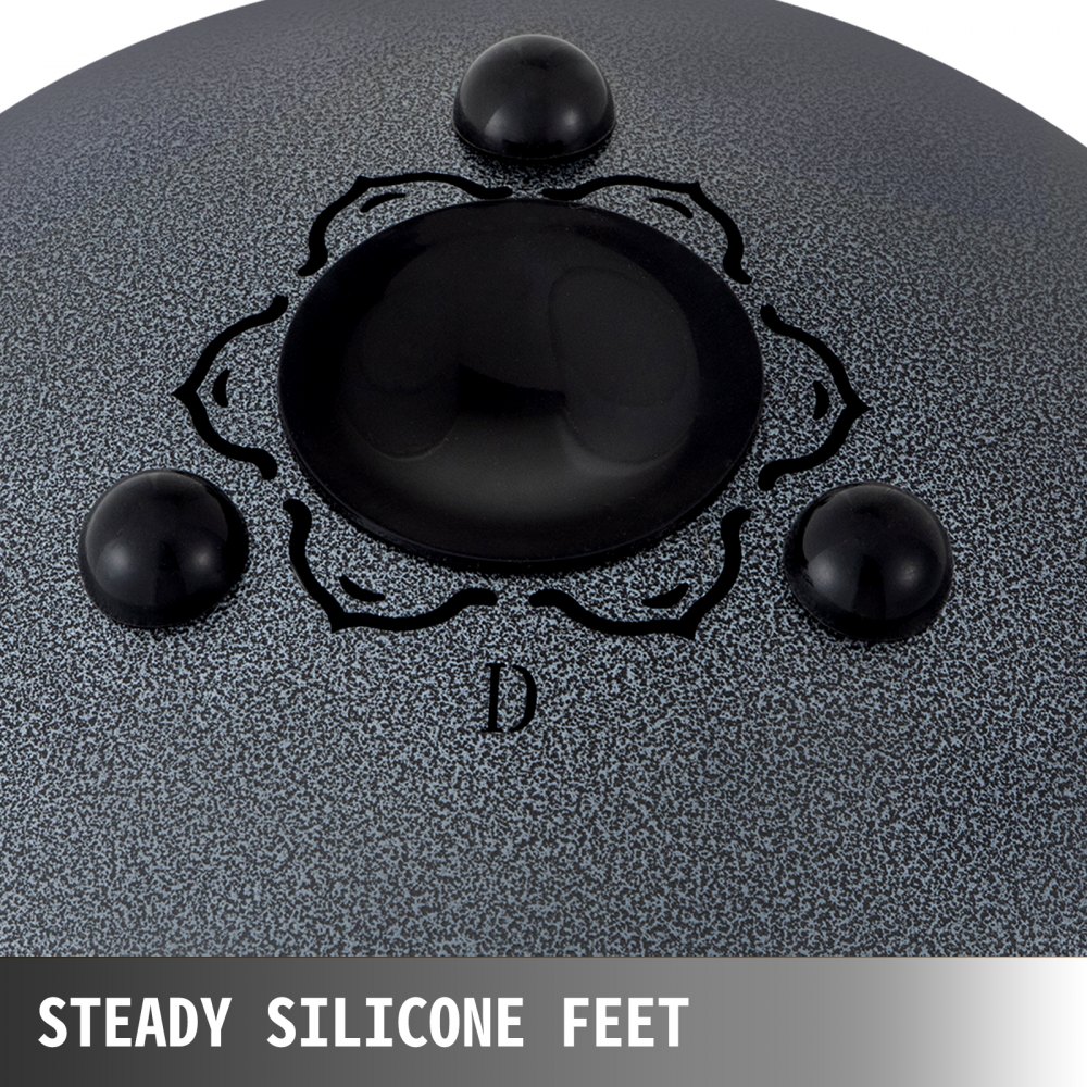 Steel Tongue Drum 11Note 10 Inch Percussion Instrument Steel Hang Drum Gun-Color