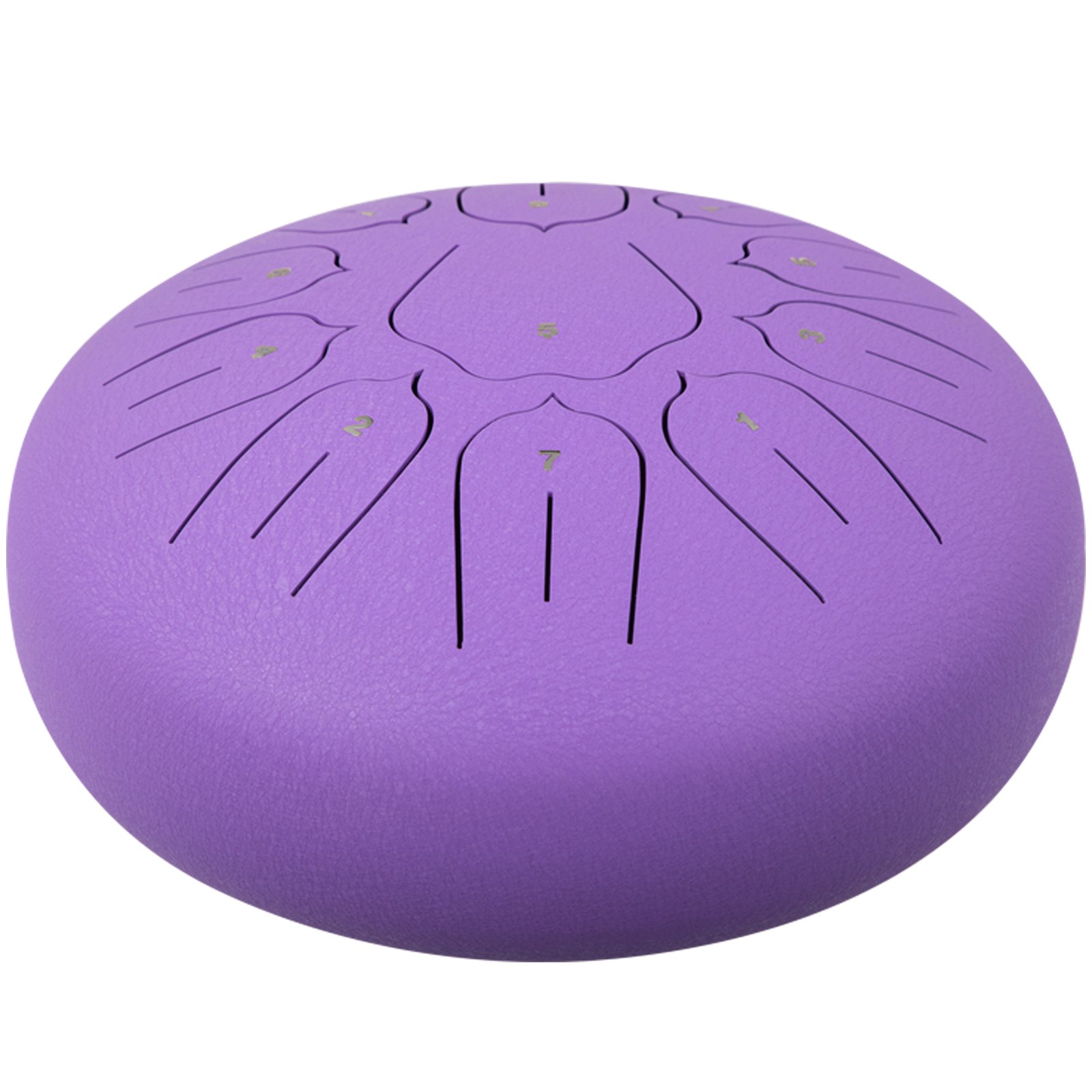 VEVOR  Purple Steel Drum 11 Notes Percussion Instrument 10 Inches Tongue Drum, Steel Tongue Drum, Steel Drums Instruments With Bag, Book, Mallets, Mallet Bracket, Hang Pan Drum Instrument