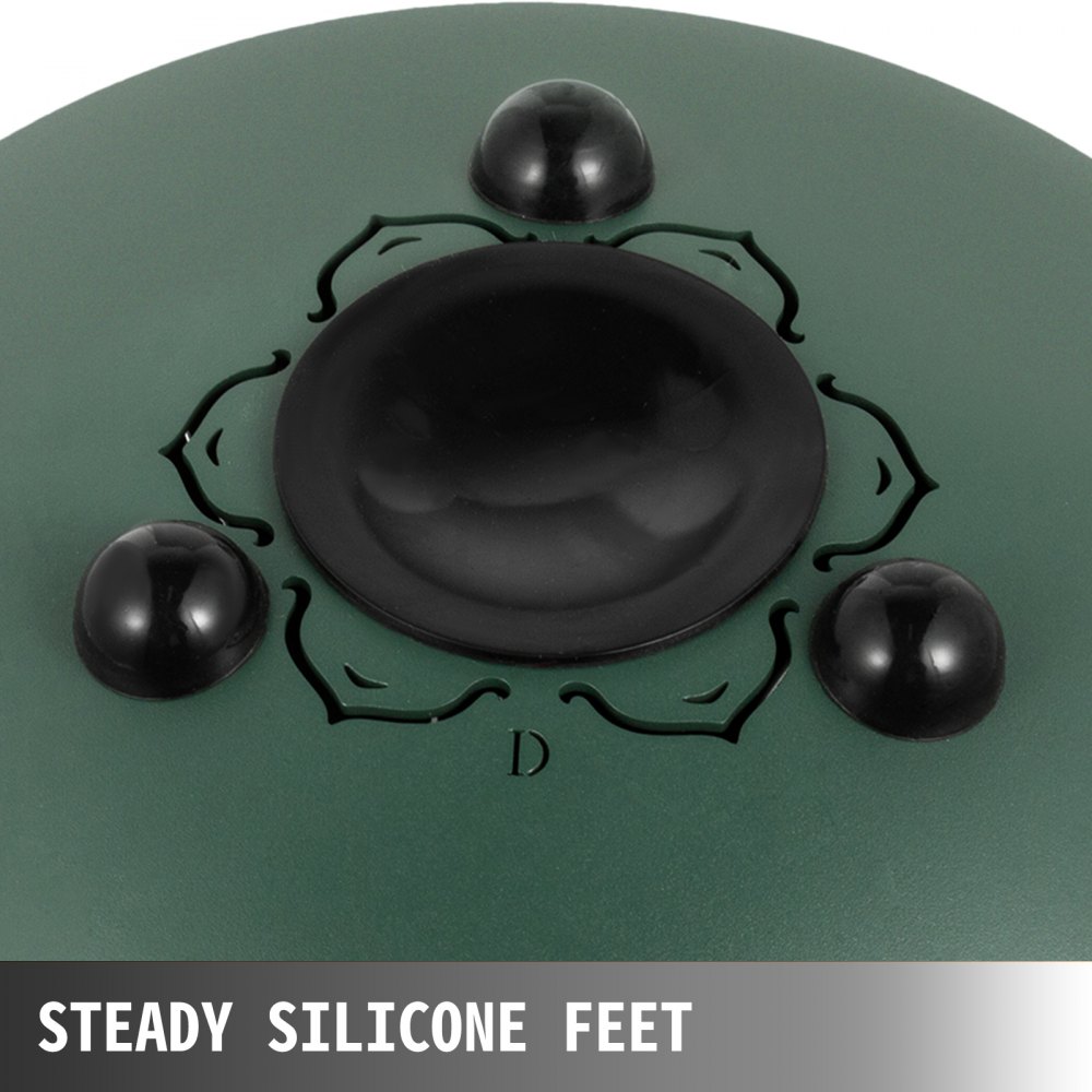 Steel Tongue Drum 11 Note 10 Inch Percussion Instrument Steel Drum Mineral Green