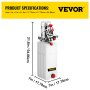 VEVOR Hydraulic Pump10 Quart Hydraulic Power Unit Double Acting Hydraulic Pump Plastic Power Unit for Dump Trailer Car Lifting 12V DC (Plastic, Double Acting Hydraulic Pump)