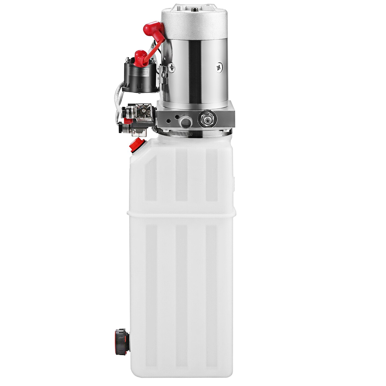 VEVOR Hydraulic Pump10 Quart Hydraulic Power Unit Double Acting Hydraulic Pump Plastic Power Unit for Dump Trailer Car Lifting 12V DC (Plastic, Double Acting Hydraulic Pump)