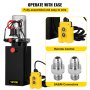 VEVOR Hydraulic Pump 12V DC Double Acting Hydraulic Power Unit 10 Quart Steel Tank Hydraulic Pump Power Unit for Dump Trailer (10 Quart Double Acting Steel)