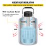 VEVOR liquid nitrogen container with superior insulation for long-term preservation.