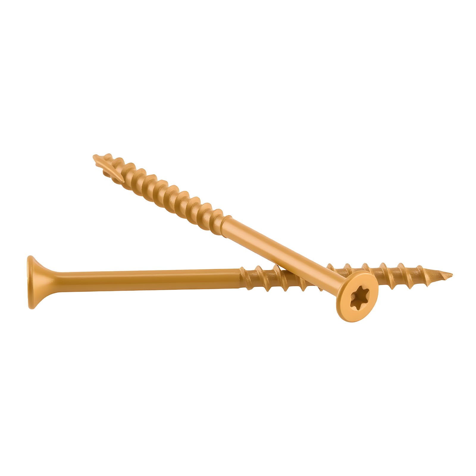 VEVOR Wood Screws 350 PCS, #10 x 3-Inch Anti-Rust Coated, Exterior Deck Screw Torx/T25 Star Drive, Metal Rust-Resistant Outdoor Decking Screws with 2 Screw Connectors, for Decking Fencing Framing