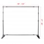10pcs 8' X 8' - 10' X 8' Backdrop Banner Stand Step and Repeat Adjustable Telescopic Height and Width