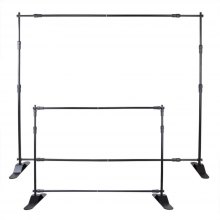10pcs 8' X 8' - 10' X 8' Backdrop Banner Stand Step and Repeat Adjustable Telescopic Height and Width