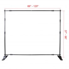 10pcs 8' X 8' - 10' X 8' Backdrop Banner Stand Step and Repeat Adjustable Telescopic Height and Width,Heavy Duty Background Stand