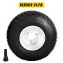 VEVOR Go Kart Tires and Rims, 2pcs Front Tires Rims, Go Cart Wheels and Tires 10"x 4.50" Front, HUB- Rim Fit Bolt Pattern 58 mm/2.28 inch with 3 Holes for Go Kart, Drift Trike, Buggy