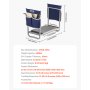 VEVOR Garden Kneeler and Seat, 11 in Wide Kneeling Pad, Heavy Duty Garden Kneeling Stool, Folding Garden Seat with 2 Tool Bags, Relieve Knee & Back Pain, Non-Slip Garden Bench for Women Grandparents