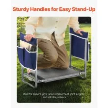 Garden Kneeler 11" EVA Pad 2 in 1 Folding Garden Stool Heavy Duty Garden Bench