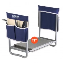 Garden Kneeler 11" EVA Pad 2 in 1 Folding Garden Stool Heavy Duty Garden Bench