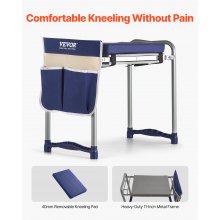 Garden Kneeler 11" EVA Pad 2 in 1 Folding Garden Kneeling Stool Heavy Duty