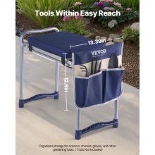 Garden Kneeler 11" EVA Pad 2 in 1 Folding Garden Kneeling Stool Heavy Duty