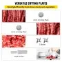 VEVOR 8500W Commercial Stainless Steel 204.1 kg Meat Grinder Cutter Blade Plate Sausage Stuffer