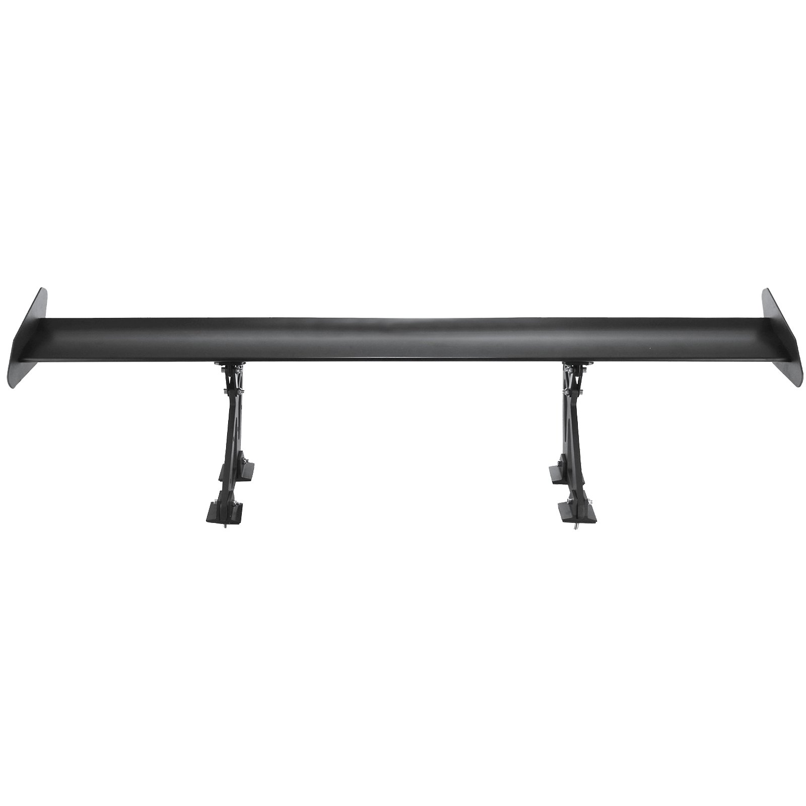 VEVOR gt wing car spoiler with adjustable brackets, black aerodynamic design.