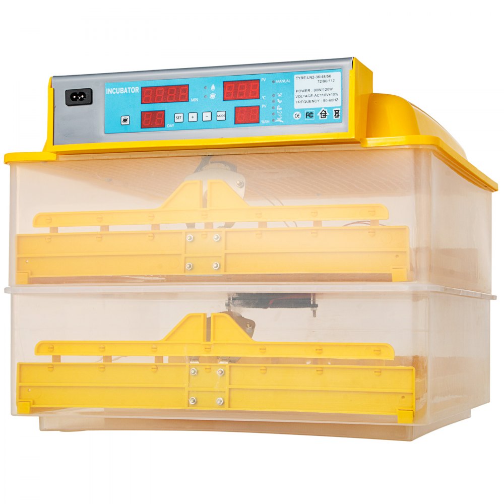 Incubadora automática de aves de corral 112 Auto Eggs Digital Chicken Duck Incubadora