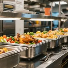 VEVOR Full Size Hotel Pan Steam Table Pan 6 Inch Deep Stainless Steel 1 Pack