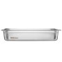 stainless steel VEVOR hotel pan with smooth edges and durable construction for professional kitchens.