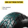 VEVOR go kart tires and rims with non-slip tread, wear-resistant design.