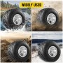 VEVOR go kart tires and rims performing in water, mud, rocky terrain, and snow. widely used.
