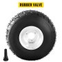 VEVOR Go Kart Tires and Rims, 2pcs Rear Tires Rims, Go Cart Wheels and Tires 11"x 7.5" Rear, HUB- Rim Fit Bolt Pattern 58 mm/2.28 inch with 3 Holes for Go Kart, Drift Trike, Buggy