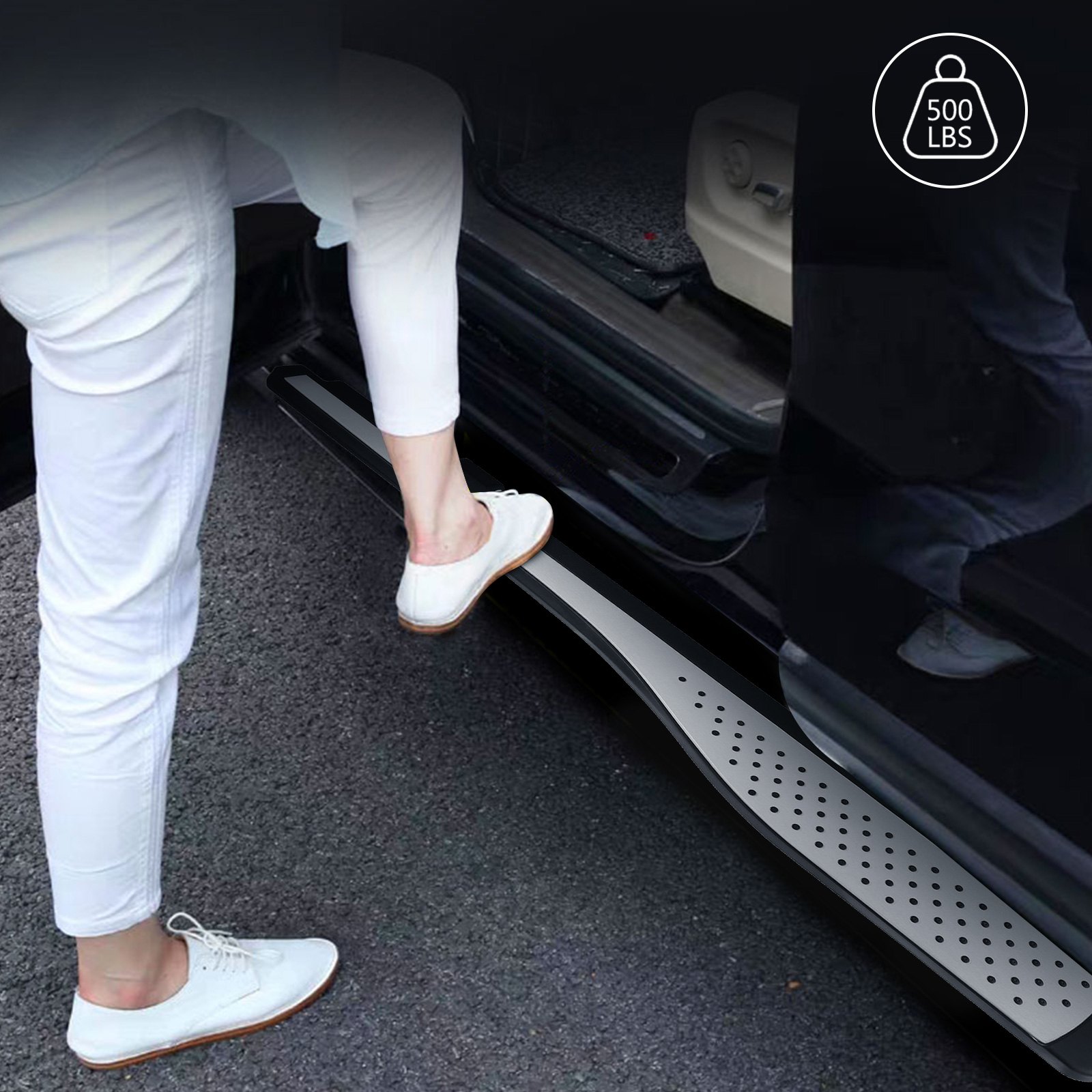 12-16 For Honda CRV Aluminium Alloy Running Bar Board Side Step Pair Set