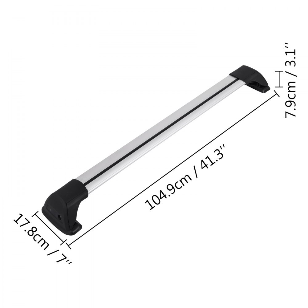 VEVOR Roof Rack Cross Bars, Compatible with 2012-2018 Mazda CX5, 75 KG Load Capacity, Aluminum Alloy Anti-Rust Crossbars, Rooftop Cargo Bag Luggage Carrier