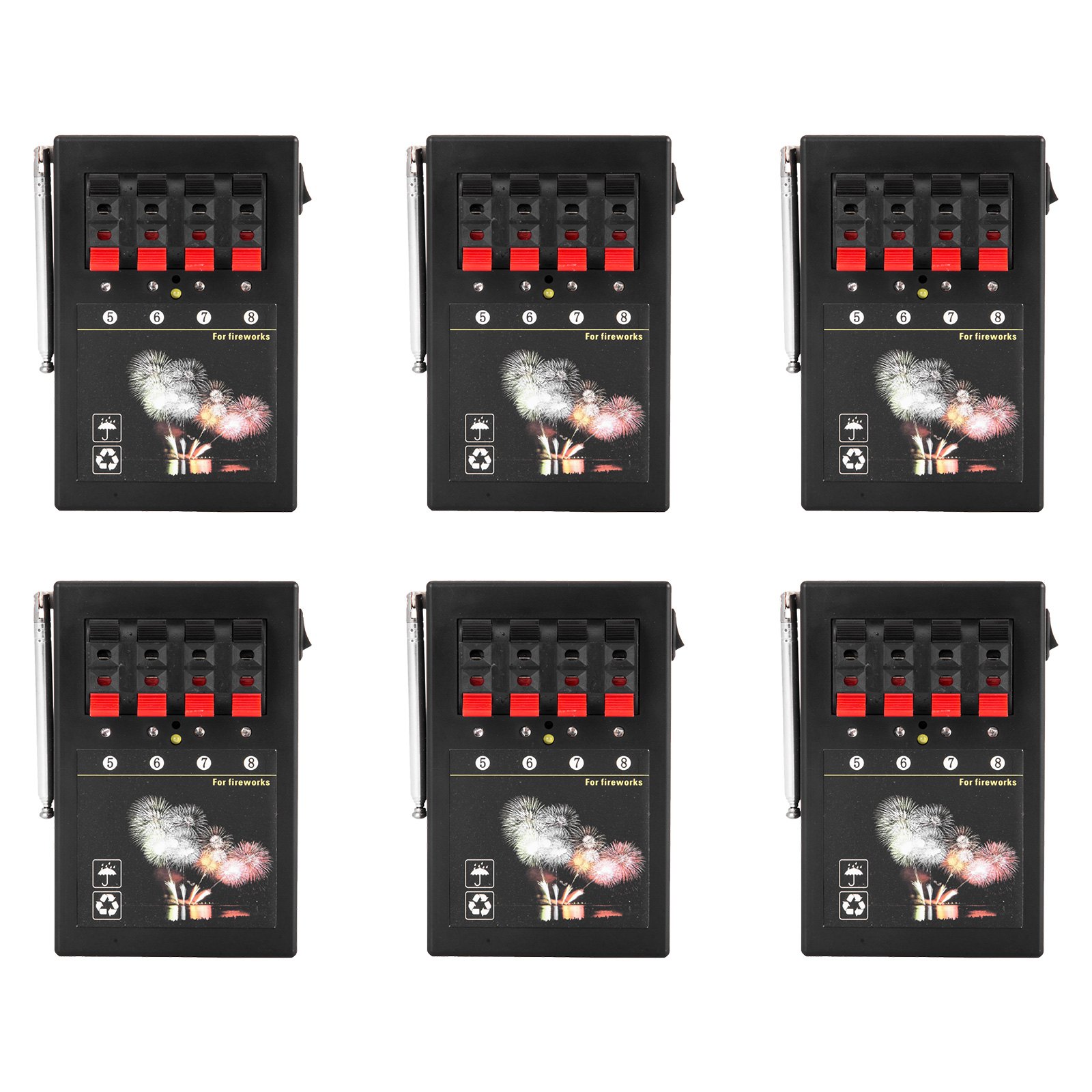 VEVOR 24 Cues 500 Meters Fireworks Firing System 1200 Wireless Control Program