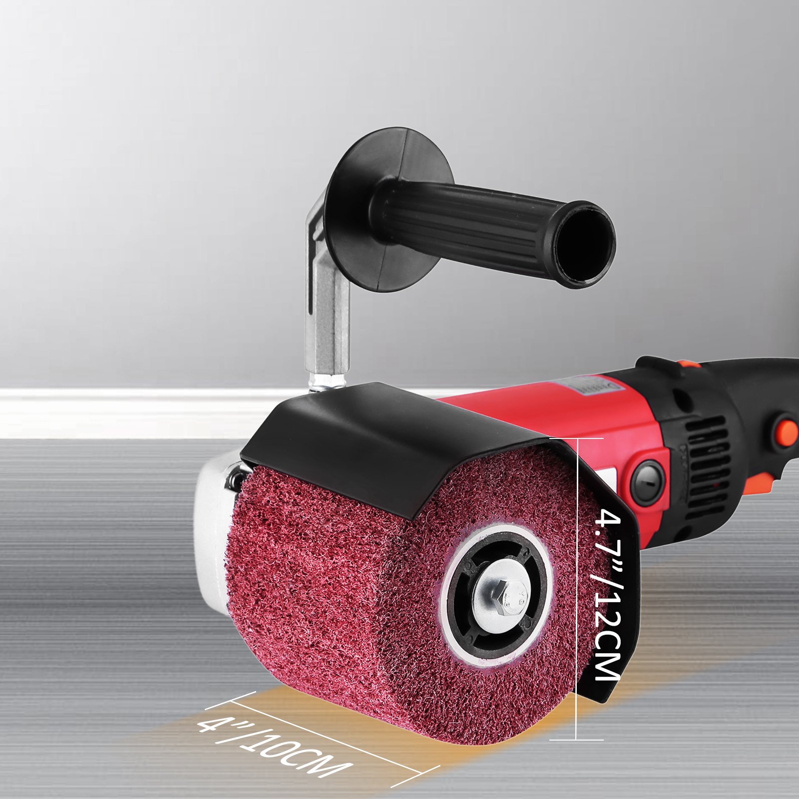 Metal Stainless Steel Flat Face Die Finishing Burnishing Polisher Sander Grinder