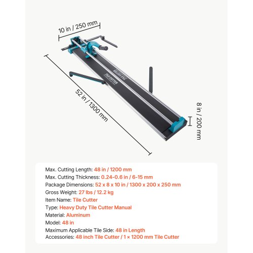 Käsitsi plaadilõikur 1200 mm, kaherööpaline — pilt 7