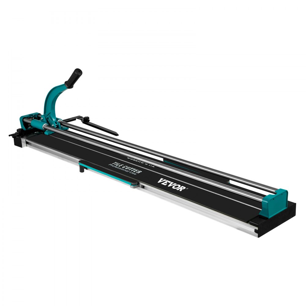 VEVOR tile cutter with ergonomic handle and precision cutting rails.