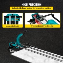 VEVOR Manual Tile Cutter 47"/1200mm Cutting Machine w/ Laser Guide for Ceramic