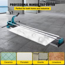 VEVOR 1200MM Tile Cutter, High Precision Manual Ceramic Floor Tiles Tile Cutter, 48 Inch Cutting Machine for Precision Cutting