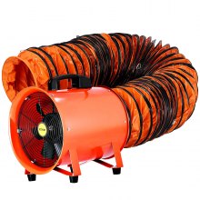 VEVOR 12 Inch(5m) Extractor Fan Blower Portable 5m Duct Hose Utility High Rotation Exhaust