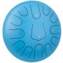 VEVOR Steel Drum 13 Notes Percussion Instrument 12 Inches Tongue Drum, Steel Tongue Drum, Steel Drums Instruments With Bag, Book, Mallets, Mallet Bracket, Hang Pan Drum Instrument, Sky Blue