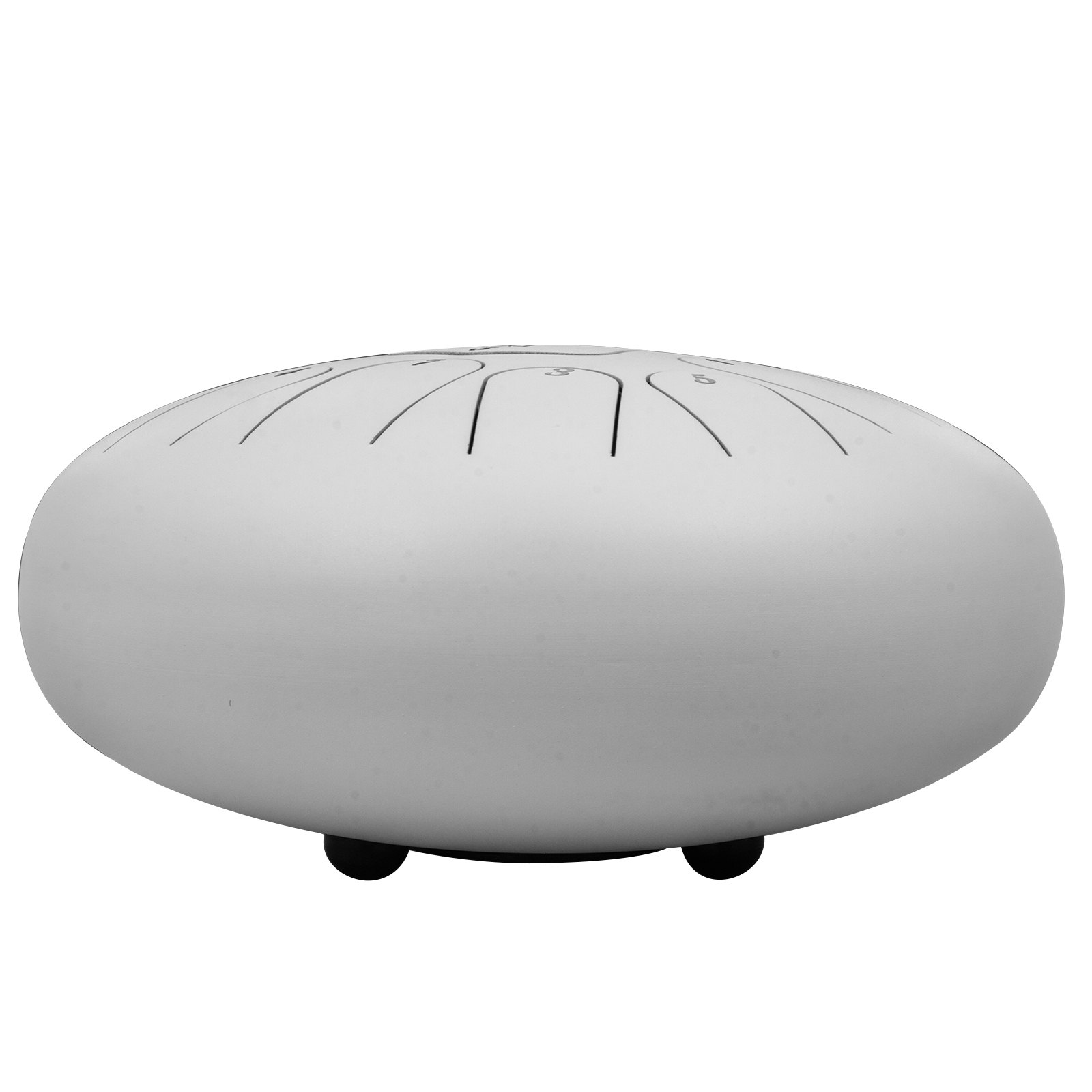 12'' 13 Notes Steel Tongue Drum Handpan Drum White Tank Drum Percussion Beginner