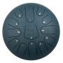 Steel Tongue Drum Percussion Instrument 13 Notes 12 Inches Tongue Drum Navy Blue