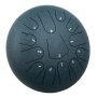 Steel Tongue Drum Percussion Instrument 13 Notes 12 Inches Tongue Drum Navy Blue