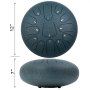 Steel Tongue Drum Percussion Instrument 13 Notes 12 Inches Tongue Drum Navy Blue