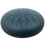 Steel Tongue Drum Percussion Instrument 13 Notes 12 Inches Tongue Drum Navy Blue