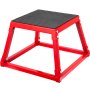 VEVOR Plyometric Platform Box 12 Inch 18 Inch 24 Inch Plyometric Boxes red plyometric Box Set for Training (12Inch)