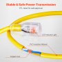 100FT Heavy Duty Extension Cord 12AWG 15Amps 1875W 3 Prongs with Lighted End