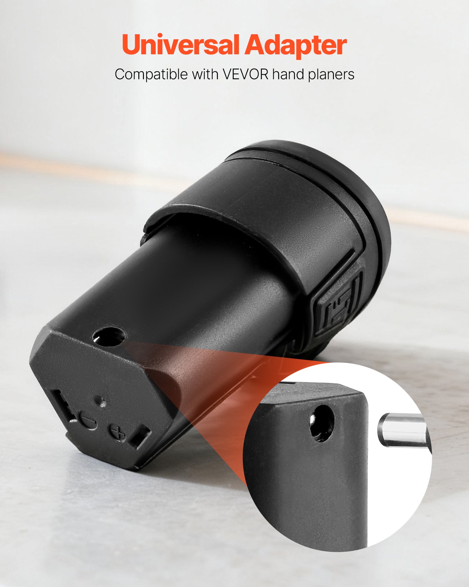 VEVOR Lithium-Ion Battery, 12V 2Ah, Portable Lithium Battery Pack Replacement, with Universal Adapter, Easy to Carry, Compatible with Makita Interfaces, VEVOR Cordless Electric Hand Planer, 1-Pack