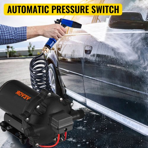 Pompe à Eau à Pied Pour Camping-car Et Yacht - Débit 7 L/min - Connexion Tuyau 1,2 Cm - Pratique Et Robuste