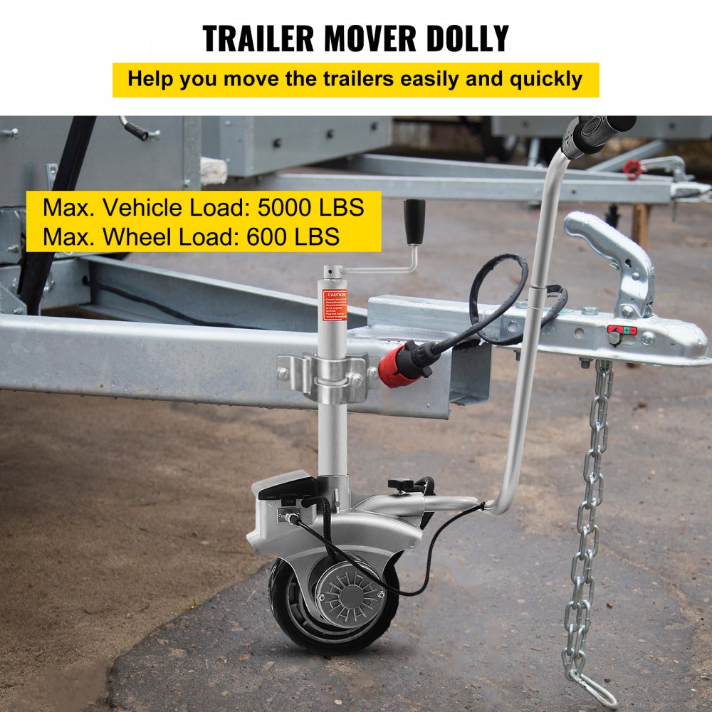 350W Motorised Jockey Wheels 12V Electric Power Mover Caravan Trailer Boat