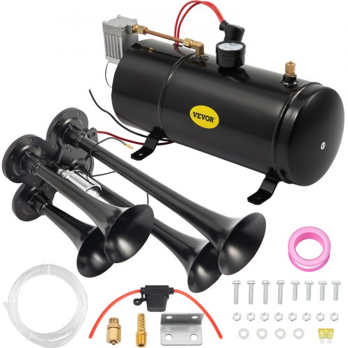 HK 12V 150db Air Horn Kit for Truck Car, Super Loud Train Horn for Truck,  Dual Trumpet Air Horns with Compressor for Any 12V Vehicles Trucks