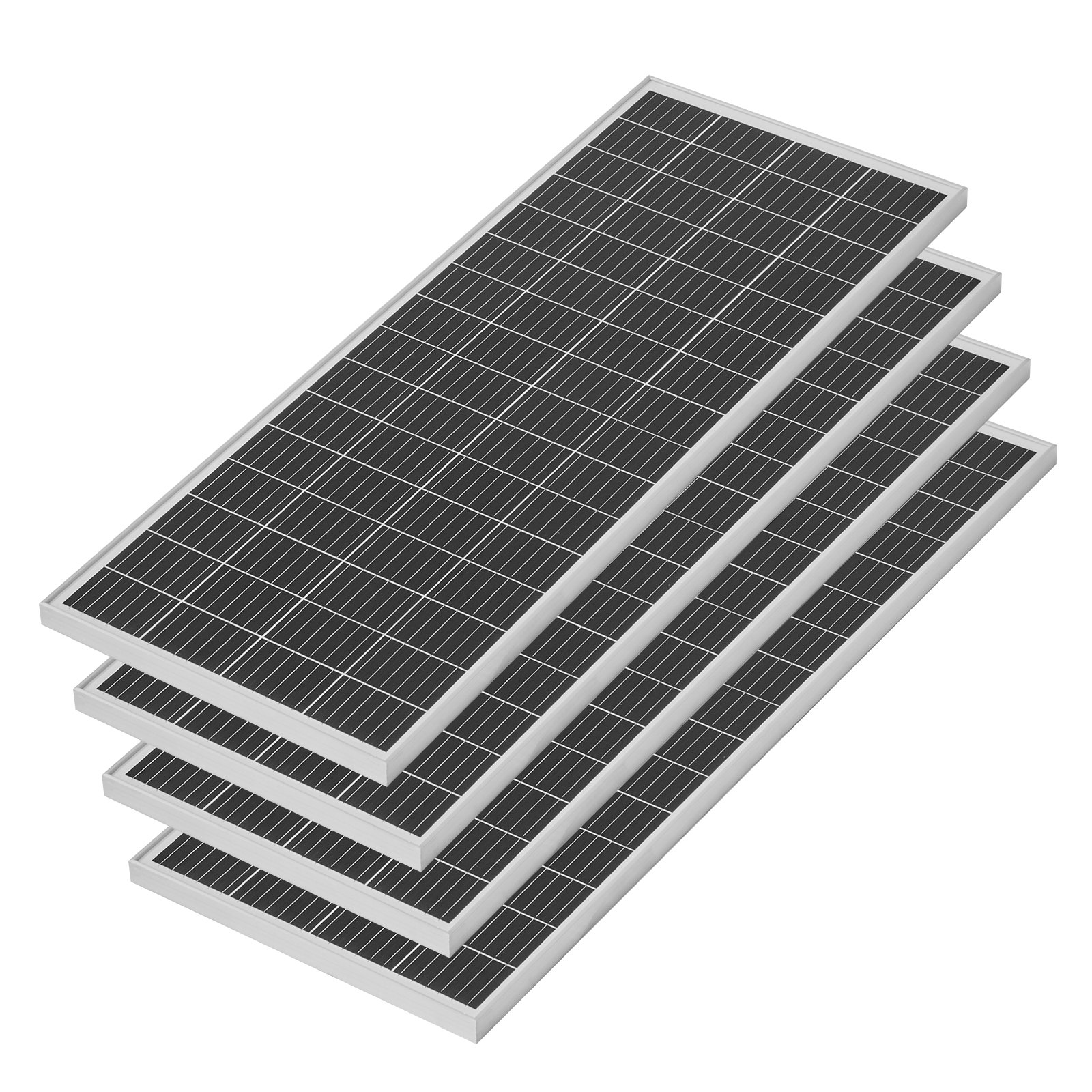 VEVOR 400W 12V Complete Solar Power Kit, 4PCS 100W Monocrystalline Solar Panels + 12.8V 200Ah LiFePO₄ Battery + 40A MPPT Charge Controller + 2000W Power Inverter for RV Home Camping Boats Off-Grid