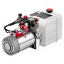 VEVOR 3L Hydraulic Pump, Double Acting Dump Trailer Pump, 22Mpa Max Relief Pressure & 3.4L/min Flow Rate, DC 12V 1.6KW Hydraulic Power Unit for Dump Trailer Car Lifting (Horizontal Installation)