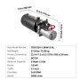 VEVOR 8 L Hydraulic Power Unit, Double Acting Dump Trailer Pump, 22 MPa Max Relief Pressure & 3.4 L/min Flow Rate, DC 12V Hydraulic Pump with Metal Reservoir for Dump Trailer Car Lifting