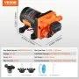VEVOR Diaphragm Pump, 3 GPM (11.36 L/min), 4-Chamber 12 Volt DC Water Pump with Automatic Pressure Switch 40-100 PSI Adjustable, 55 PSI, 1/2'' MNPT Port, for RV Yacht Food Truck Camper Marine